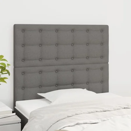 Kopfteile 2 Einheiten aus dunkelgrauem Stoff 90x5x78/88 cm von vidaXL, Kopf- und Fußteile - Ref: Foro24-3116749, Preis: 73,65...