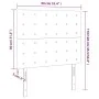 Kopfteile 2 Einheiten aus dunkelgrauem Stoff 90x5x78/88 cm von vidaXL, Kopf- und Fußteile - Ref: Foro24-3116749, Preis: 73,65...