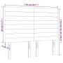 Headboards 4 units cream-colored fabric 72x5x78/88 cm by vidaXL, Headboards and footboards - Ref: Foro24-3116475, Price: 117,...