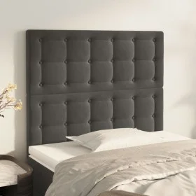 Kopfteile 2 Einheiten aus dunkelgrauem Samt 100x5x78/88 cm von vidaXL, Kopf- und Fußteile - Ref: Foro24-3116809, Preis: 52,90...