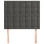 Headboards 2 units of dark gray velvet 100x5x78/88 cm by vidaXL, Headboards and footboards - Ref: Foro24-3116809, Price: 52,9...