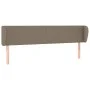 Cabecero de tela gris taupe 163x23x78/88 cm de vidaXL, Cabeceros y pies de cama - Ref: Foro24-3116874, Precio: 76,33 €, Descu...