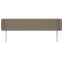 Cabecero de tela gris taupe 163x23x78/88 cm de vidaXL, Cabeceros y pies de cama - Ref: Foro24-3116874, Precio: 74,50 €, Descu...