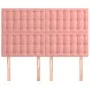 Cabeceros 4 unidades terciopelo rosa 72x5x78/88 cm de vidaXL, Cabeceros y pies de cama - Ref: Foro24-3116819, Precio: 121,65 ...
