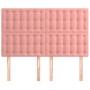 Kopfteile 4 Einheiten rosa Samt 72x5x78/88 cm von vidaXL, Kopf- und Fußteile - Ref: Foro24-3116819, Preis: 125,51 €, Rabatt: %