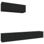 Set de muebles para TV 3 piezas madera contrachapada negro de vidaXL, Muebles TV - Ref: Foro24-3114479, Precio: 164,04 €, Des...