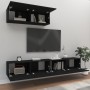 Set de muebles para TV 3 piezas madera contrachapada negro de vidaXL, Muebles TV - Ref: Foro24-3114479, Precio: 164,04 €, Des...