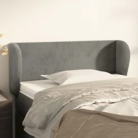 Light gray velvet headboard 83x23x78/88 cm by vidaXL, Headboards and footboards - Ref: Foro24-3116894, Price: 43,15 €, Discou...