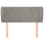 Hellgraues Samtkopfteil 83x23x78/88 cm von vidaXL, Kopf- und Fußteile - Ref: Foro24-3116894, Preis: 44,78 €, Rabatt: %