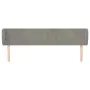 Hellgraues Samtkopfteil 183x23x78/88 cm von vidaXL, Kopf- und Fußteile - Ref: Foro24-3116924, Preis: 68,56 €, Rabatt: %