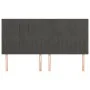 Headboards 4 units of dark gray velvet 80x5x78/88 cm by vidaXL, Headboards and footboards - Ref: Foro24-3116625, Price: 108,3...