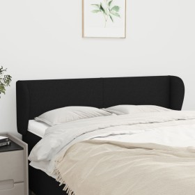 Cabecero de tela negro 147x23x78/88 cm de vidaXL, Cabeceros y pies de cama - Ref: Foro24-3116864, Precio: 67,45 €, Descuento: %
