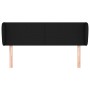 Cabecero de tela negro 147x23x78/88 cm de vidaXL, Cabeceros y pies de cama - Ref: Foro24-3116864, Precio: 63,94 €, Descuento: %