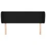 Cabecero de tela negro 147x23x78/88 cm de vidaXL, Cabeceros y pies de cama - Ref: Foro24-3116864, Precio: 68,46 €, Descuento: %