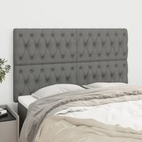 Kopfteile 4 Einheiten aus dunkelgrauem Stoff 80x7x78/88 cm von vidaXL, Kopf- und Fußteile - Ref: Foro24-3116675, Preis: 132,1...