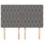 Headboards 4 units of dark gray fabric 80x7x78/88 cm by vidaXL, Headboards and footboards - Ref: Foro24-3116675, Price: 126,1...