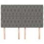 Headboards 4 units of dark gray fabric 80x7x78/88 cm by vidaXL, Headboards and footboards - Ref: Foro24-3116675, Price: 132,1...