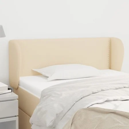 Cream fabric headboard 103x23x78/88 cm by vidaXL, Headboards and footboards - Ref: Foro24-3116999, Price: 48,69 €, Discount: %
