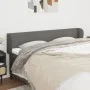 Cabecero de tela gris oscuro 183x23x78/88 cm de vidaXL, Cabeceros y pies de cama - Ref: Foro24-3116879, Precio: 80,45 €, Desc...