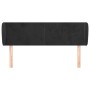 Kopfteil aus schwarzem Samt, 147 x 23 x 78/88 cm von vidaXL, Kopf- und Fußteile - Ref: Foro24-3116914, Preis: 72,01 €, Rabatt: %