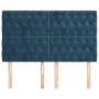 Headboards 4 units of dark blue velvet 80x7x78/88 cm by vidaXL, Headboards and footboards - Ref: Foro24-3116726, Price: 128,9...