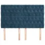 Headboards 4 units of dark blue velvet 80x7x78/88 cm by vidaXL, Headboards and footboards - Ref: Foro24-3116726, Price: 130,2...