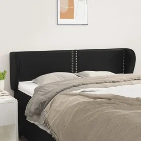 Kopfteil aus schwarzem Kunstleder, 147 x 23 x 78/88 cm von vidaXL, Kopf- und Fußteile - Ref: Foro24-3117094, Preis: 57,98 €, ...