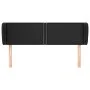 Black synthetic leather headboard 147x23x78/88 cm by vidaXL, Headboards and footboards - Ref: Foro24-3117094, Price: 57,96 €,...