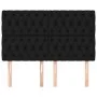 Headboards 4 units black fabric 80x7x78/88 cm by vidaXL, Headboards and footboards - Ref: Foro24-3116676, Price: 132,34 €, Di...