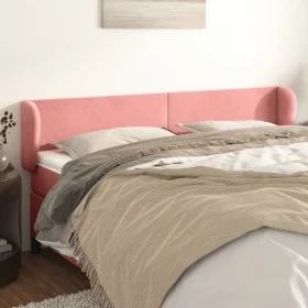 Rosa Samtkopfteil 183x23x78/88 cm von vidaXL, Kopf- und Fußteile - Ref: Foro24-3116929, Preis: 72,29 €, Rabatt: %