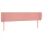 Cabecero de terciopelo rosa 183x23x78/88 cm de vidaXL, Cabeceros y pies de cama - Ref: Foro24-3116929, Precio: 72,02 €, Descu...