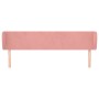 Cabecero de terciopelo rosa 183x23x78/88 cm de vidaXL, Cabeceros y pies de cama - Ref: Foro24-3116929, Precio: 72,16 €, Descu...