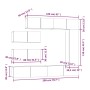 7-teiliges TV-Möbelset aus schwarzem Sperrholz von vidaXL, TV-Möbel - Ref: Foro24-3114559, Preis: 337,35 €, Rabatt: %