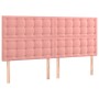 Kopfteile 4 Einheiten aus rosa Samt 80x5x78/88 cm von vidaXL, Kopf- und Fußteile - Ref: Foro24-3116825, Preis: 117,81 €, Raba...