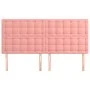 Cabeceros 4 unidades de terciopelo rosa 80x5x78/88 cm de vidaXL, Cabeceros y pies de cama - Ref: Foro24-3116825, Precio: 125,...