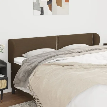Dark gray fabric headboard 203x23x78/88 cm by vidaXL, Headboards and footboards - Ref: Foro24-3117029, Price: 62,17 €, Discou...