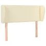 Cream synthetic leather headboard 103x23x78/88 cm by vidaXL, Headboards and footboards - Ref: Foro24-3117090, Price: 42,74 €,...
