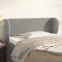 Hellgraues Samtkopfteil 93x23x78/88 cm von vidaXL, Kopf- und Fußteile - Ref: Foro24-3117040, Preis: 55,32 €, Rabatt: %