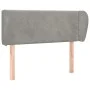 Cabecero de terciopelo gris claro 93x23x78/88 cm de vidaXL, Cabeceros y pies de cama - Ref: Foro24-3117040, Precio: 53,65 €, ...