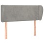 Hellgraues Samtkopfteil 93x23x78/88 cm von vidaXL, Kopf- und Fußteile - Ref: Foro24-3117040, Preis: 55,32 €, Rabatt: %