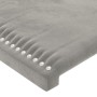 Hellgraues Samtkopfteil 93x23x78/88 cm von vidaXL, Kopf- und Fußteile - Ref: Foro24-3117040, Preis: 55,32 €, Rabatt: %