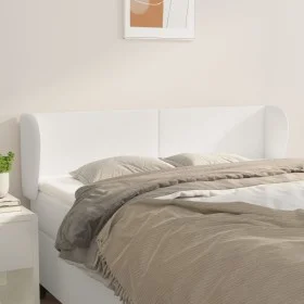 White synthetic leather headboard 147x23x78/88 cm by vidaXL, Headboards and footboards - Ref: Foro24-3116955, Price: 87,29 €,...