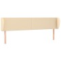 Cabecero de tela color crema 163x23x78/88 cm de vidaXL, Cabeceros y pies de cama - Ref: Foro24-3116875, Precio: 78,44 €, Desc...