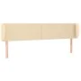 Kopfteil aus cremefarbenem Stoff, 163 x 23 x 78/88 cm von vidaXL, Kopf- und Fußteile - Ref: Foro24-3116875, Preis: 81,15 €, R...