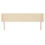 Kopfteil aus cremefarbenem Stoff, 163 x 23 x 78/88 cm von vidaXL, Kopf- und Fußteile - Ref: Foro24-3116875, Preis: 81,15 €, R...