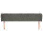 Kopfteil aus dunkelgrauem Samt, 183 x 23 x 78/88 cm von vidaXL, Kopf- und Fußteile - Ref: Foro24-3116925, Preis: 69,36 €, Rab...
