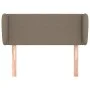 Taupe gray fabric headboard 93x23x78/88 cm by vidaXL, Headboards and footboards - Ref: Foro24-3116990, Price: 48,65 €, Discou...