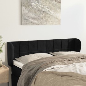 Kopfteil aus schwarzem Samt, 147 x 23 x 78/88 cm von vidaXL, Kopf- und Fußteile - Ref: Foro24-3117194, Preis: 61,55 €, Rabatt: %