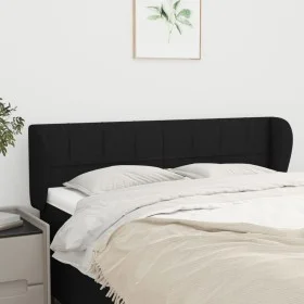 Black fabric headboard 147x23x78/88 cm by vidaXL, Headboards and footboards - Ref: Foro24-3117144, Price: 88,56 €, Discount: %