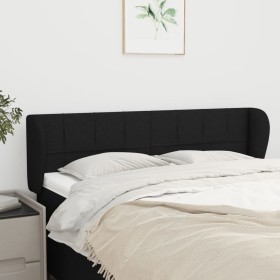 Kopfteil aus schwarzem Stoff, 147 x 23 x 78/88 cm von vidaXL, Kopf- und Fußteile - Ref: Foro24-3117144, Preis: 75,75 €, Rabat...